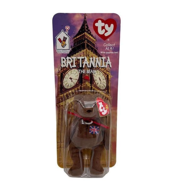 Vintage 1999 Ty Britannia The Bear McDonalds Exclusive Collectible Plush In Orig - Picture 2 of 4